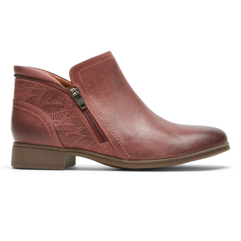 Rockport Crosbie Women Booties Red Singapore | UC4-36793