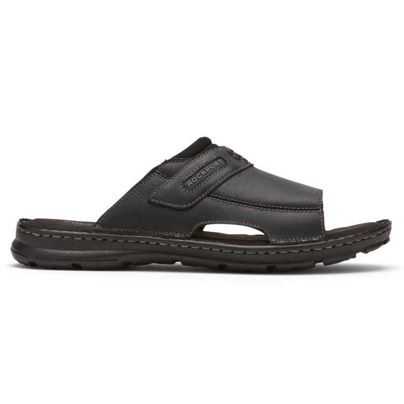 Rockport Darwyn 2 Men Slides Black Singapore | BZ4-72017