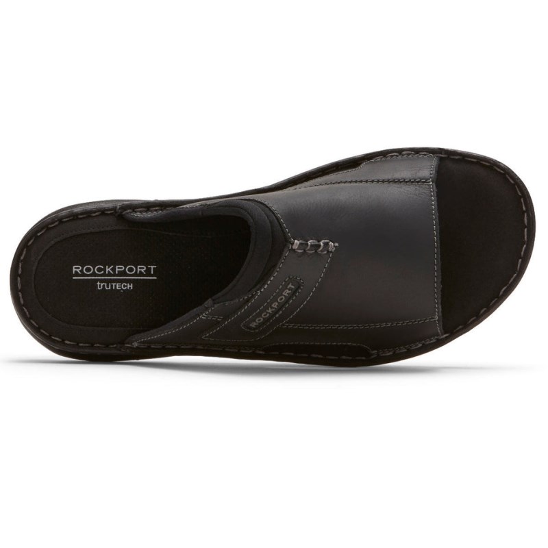 Rockport Darwyn 2 Men Slides Black Singapore | BZ4-72017