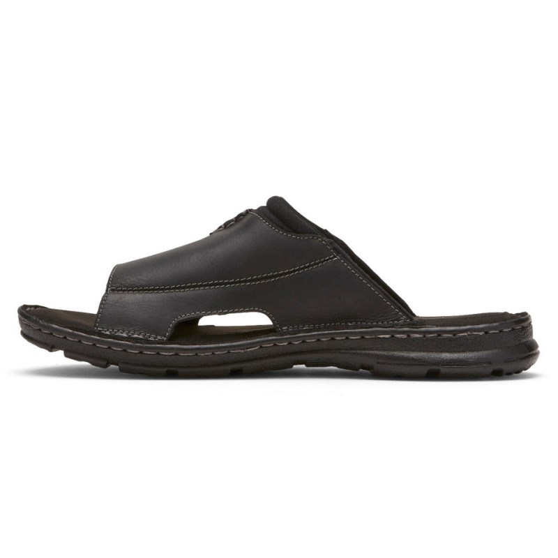 Rockport Darwyn 2 Men Slides Black Singapore | BZ4-72017