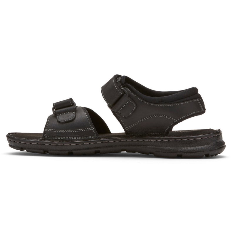 Rockport Darwyn Quarter-Strap Men Sandals Black Singapore | ED9-38743