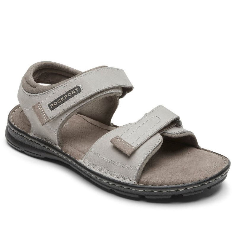 Rockport Darwyn Quarter-Strap Men Sandals Grey Singapore | TG3-29832