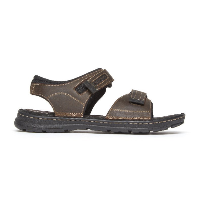 Rockport Darwyn Quarter-Strap Men Sandals Brown Singapore | IT5-31483