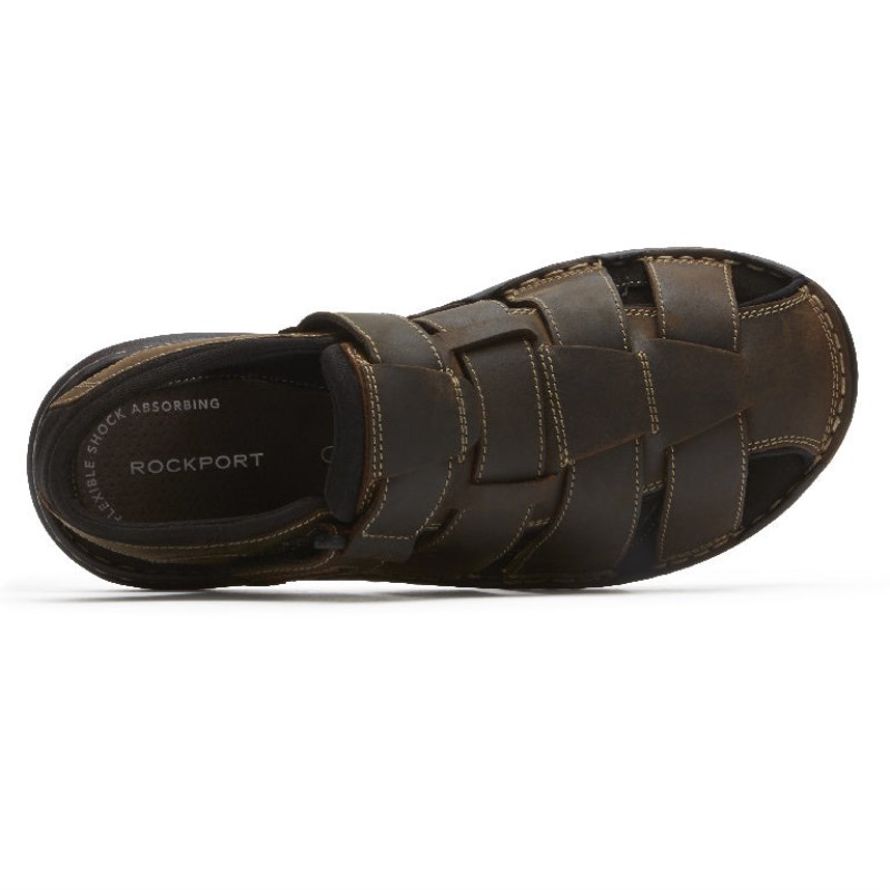 Rockport Darwyn Slingback Men Fisherman Sandals Brown Singapore | TB1-61676