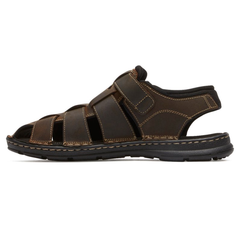 Rockport Darwyn Slingback Men Fisherman Sandals Brown Singapore | TB1-61676