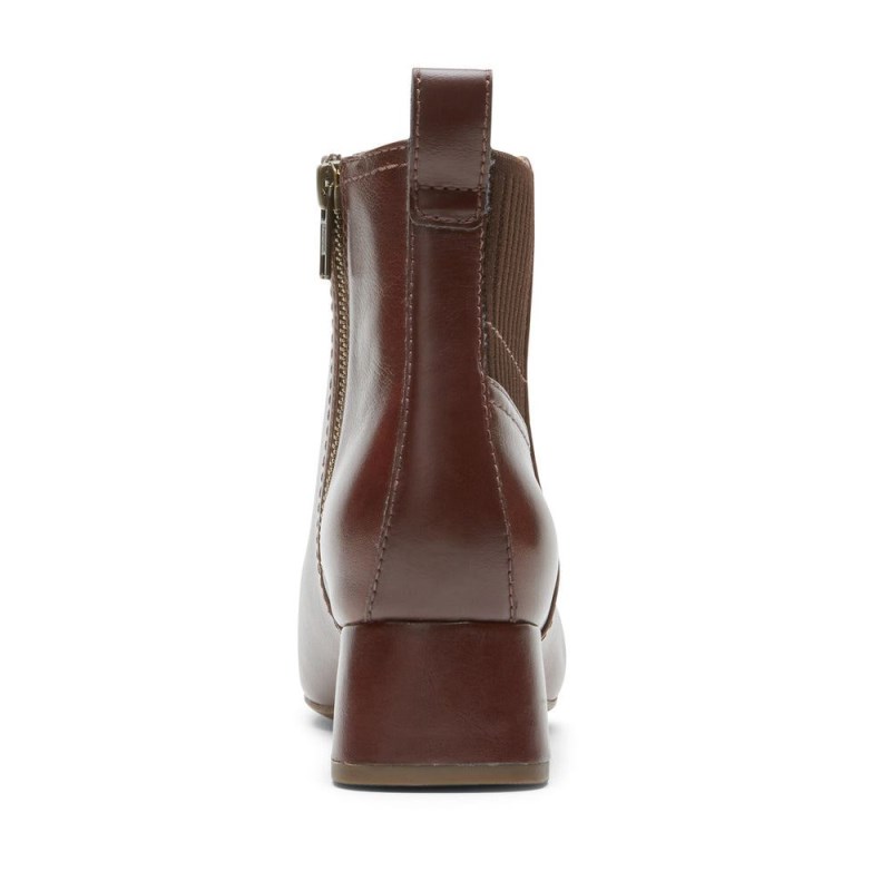 Rockport Deidra Women Chelsea Boots Brown Singapore | XR5-86138