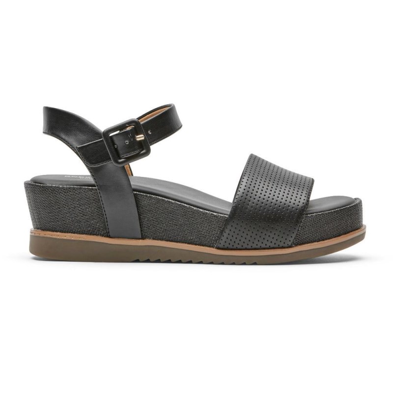 Rockport Delanie Women Sandals Black Singapore | EA9-59865