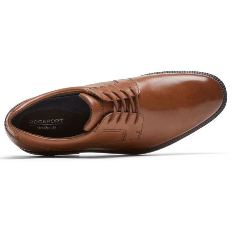 Rockport DresSports Office Plain Toe Men Oxford Shoes Brown Singapore | AP7-48334