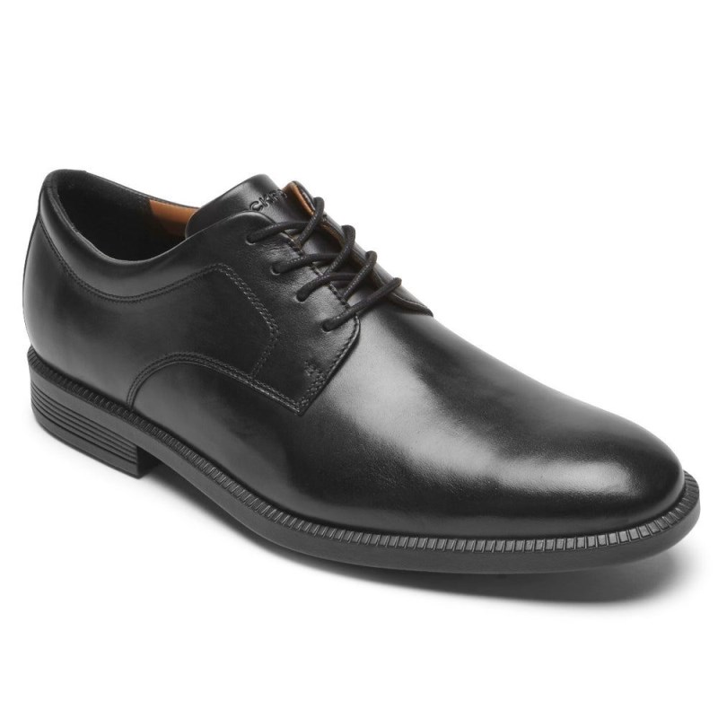 Rockport DresSports Plus Plain Toe Men Oxford Shoes Black Singapore | HK4-29322