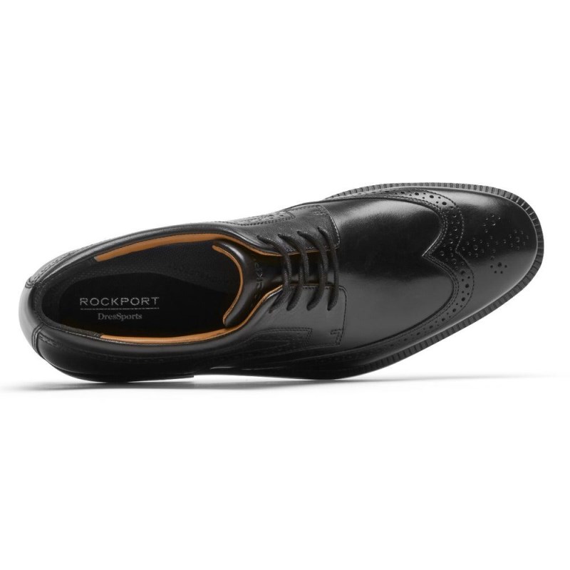 Rockport DresSports Plus Wingtip Men Oxford Shoes Black Singapore | FG0-79897