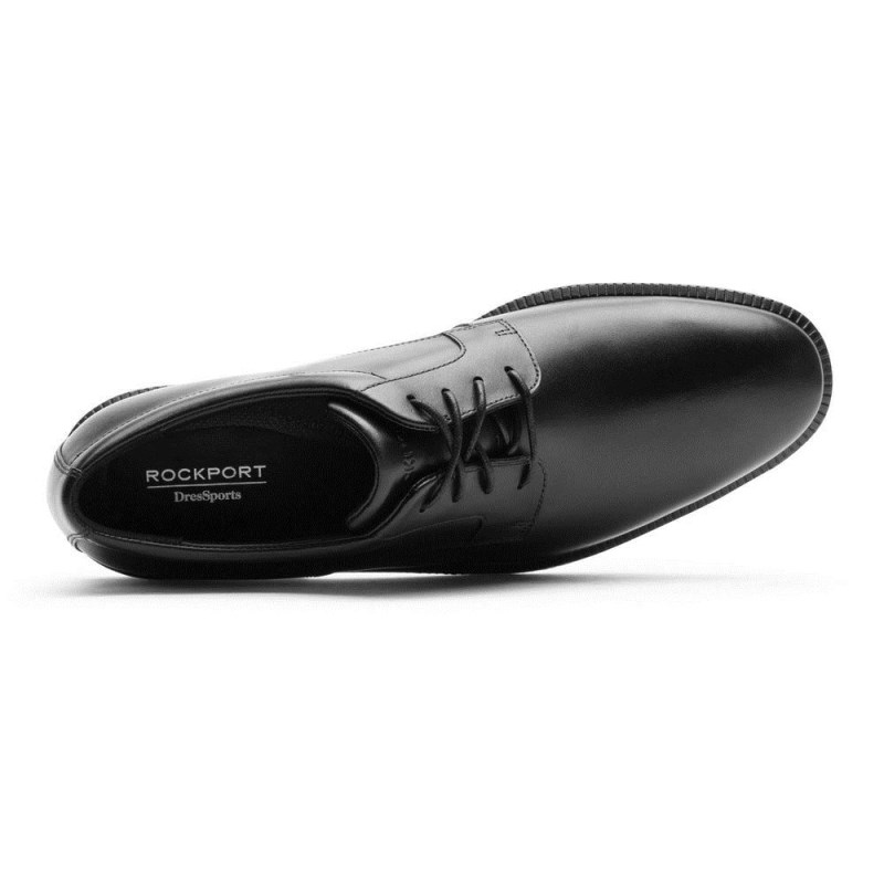 Rockport DresSports Premium Waterproof Men Oxford Shoes Black Singapore | IS9-50565