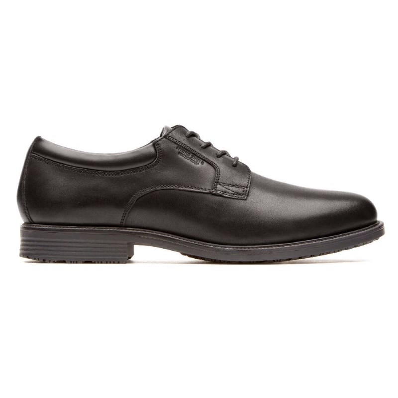 Rockport Essential Details Waterproof Plain Toe Men Oxford Shoes Black Singapore | ZO7-96949