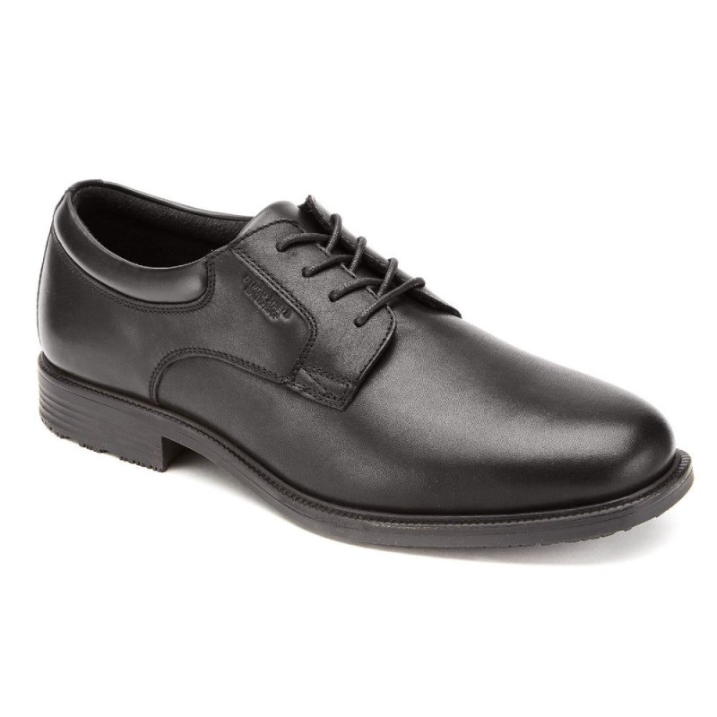 Rockport Essential Details Waterproof Plain Toe Men Oxford Shoes Black Singapore | ZO7-96949