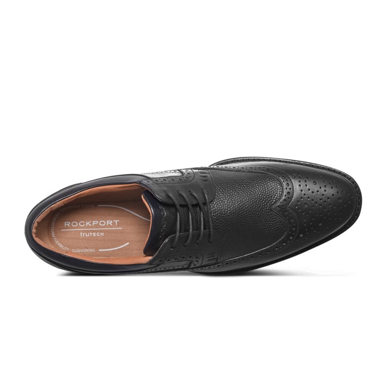 Rockport Fallo Dress Lace-up Almond Toe Men Oxford Shoes Black Singapore | KS2-70087