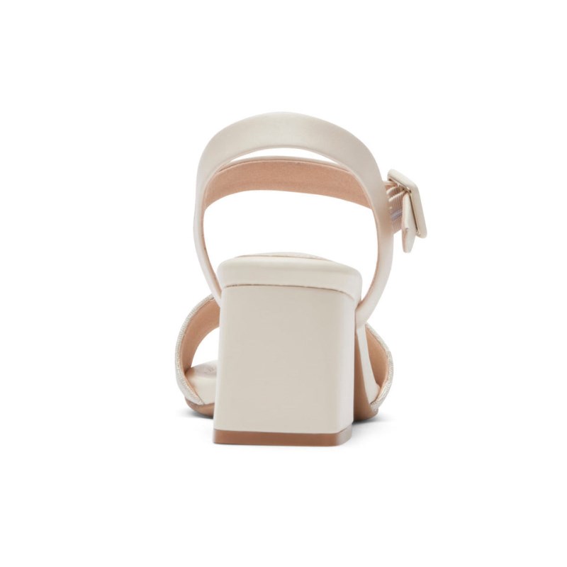 Rockport Farrah 2-Strap Women Heeled Sandals Cream Singapore | BB1-95119