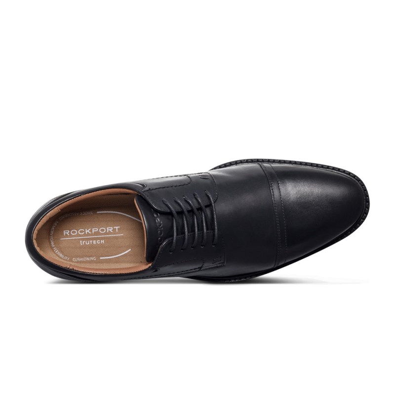 Rockport Findlay Dress Lace-up Almond Toe Men Oxford Shoes Black Singapore | IL4-16031