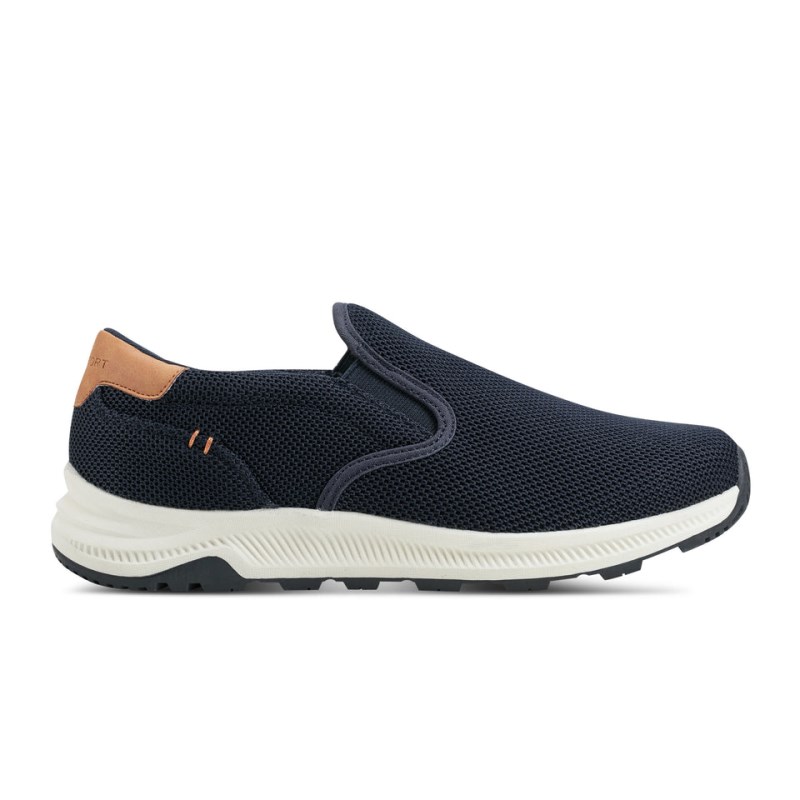 Rockport Fulton Slip-On Men Sneakers Navy Singapore | GR2-76257