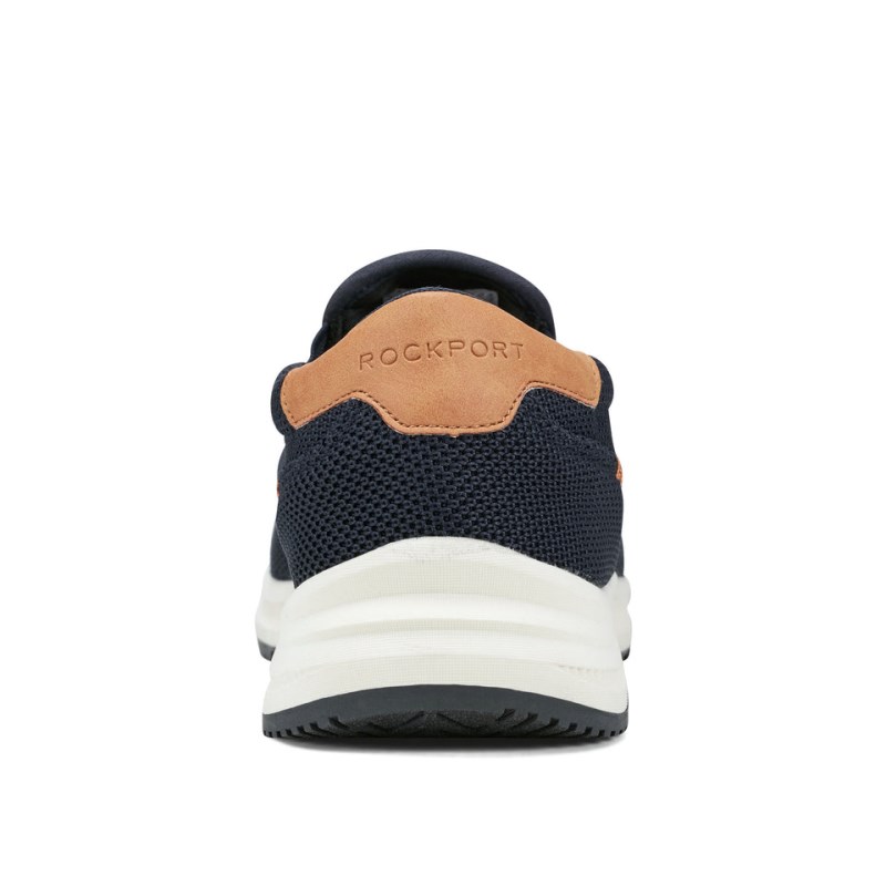 Rockport Fulton Slip-On Men Sneakers Navy Singapore | GR2-76257