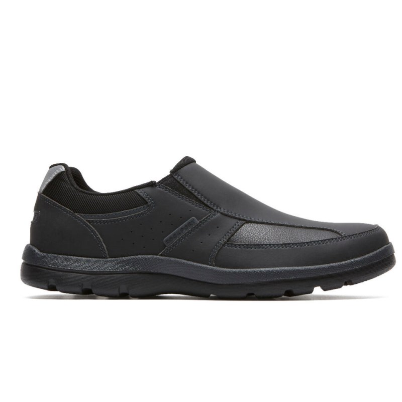 Rockport Get Your Kicks Slip-On Men Casual Shoes Black Singapore | GU9-51125