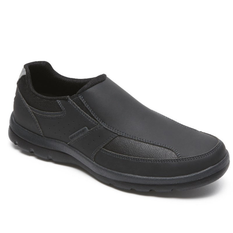 Rockport Get Your Kicks Slip-On Men Casual Shoes Black Singapore | GU9-51125