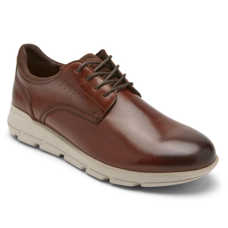 Rockport Grady Men Oxford Shoes Dark Brown Singapore | FU5-99559