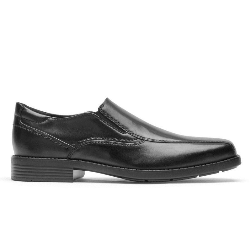 Rockport Greyson Bike Toe Slip-On Men Loafers Black Singapore | IF7-74727