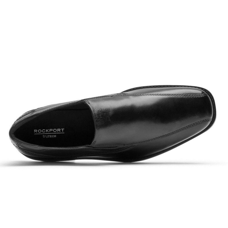 Rockport Greyson Bike Toe Slip-On Men Loafers Black Singapore | IF7-74727