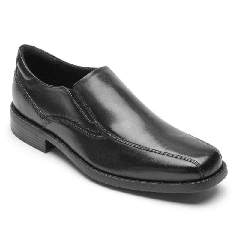 Rockport Greyson Bike Toe Slip-On Men Loafers Black Singapore | IF7-74727