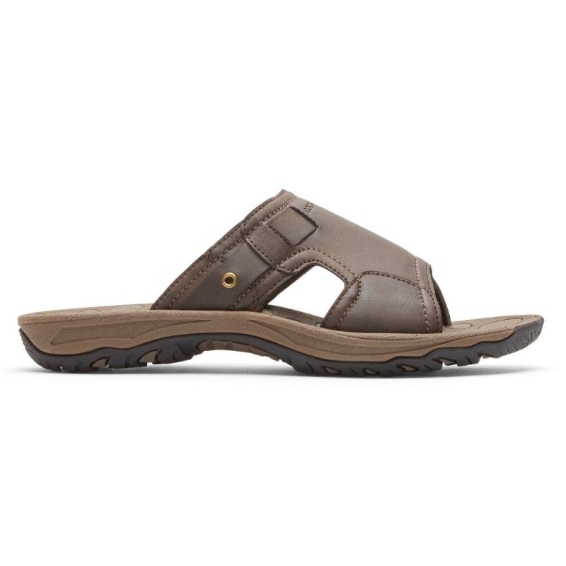 Rockport Hayes Men Slides Brown Singapore | AW9-20622