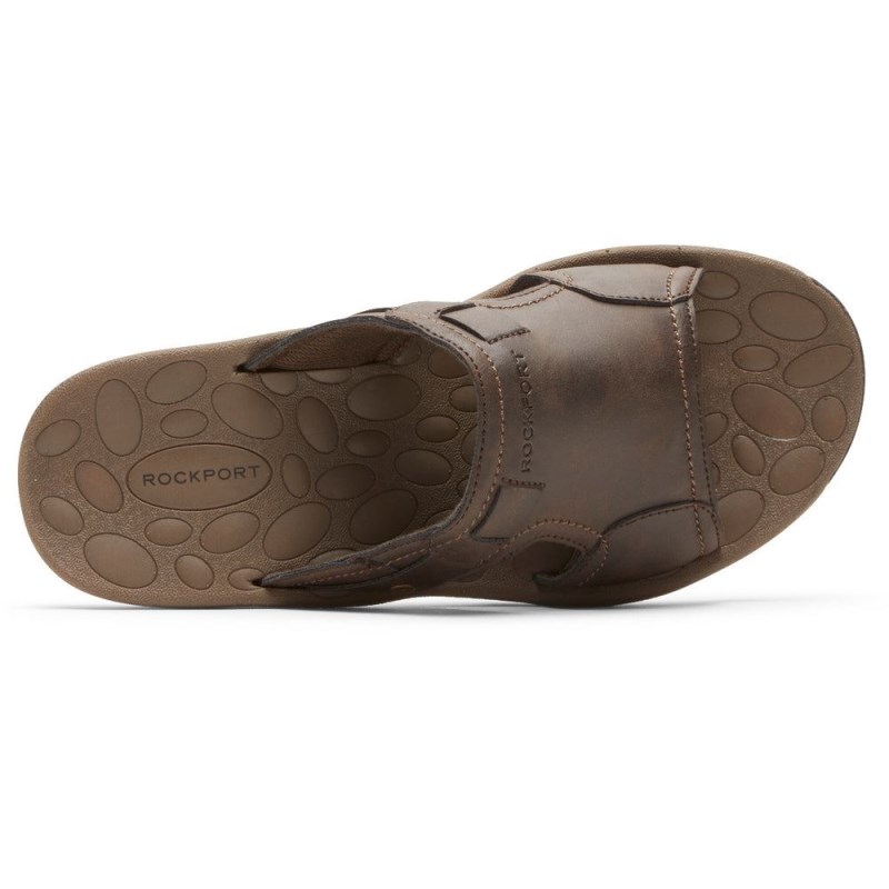 Rockport Hayes Men Slides Brown Singapore | AW9-20622