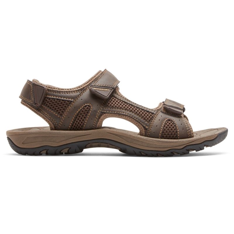 Rockport Hayes Quarter-Strap Men Sandals Brown Singapore | WG4-48904