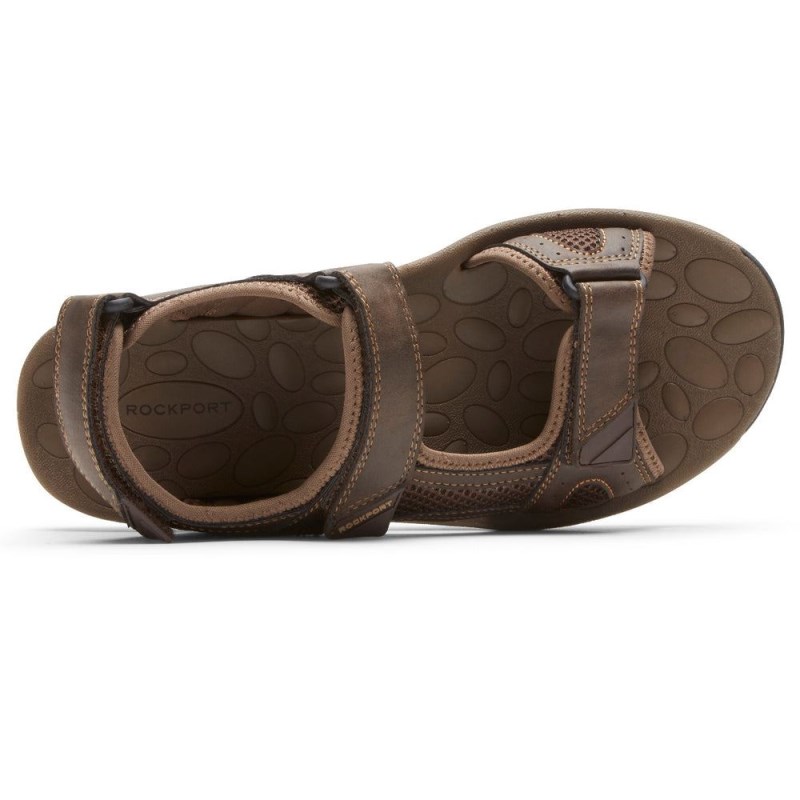 Rockport Hayes Quarter-Strap Men Sandals Brown Singapore | WG4-48904