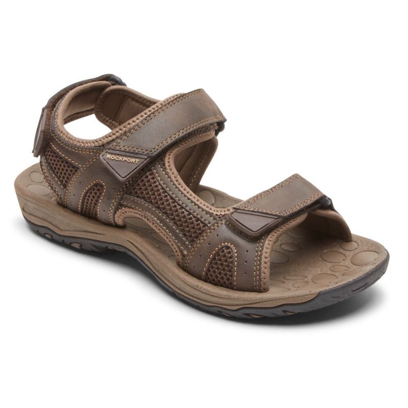 Rockport Hayes Quarter-Strap Men Sandals Brown Singapore | WG4-48904