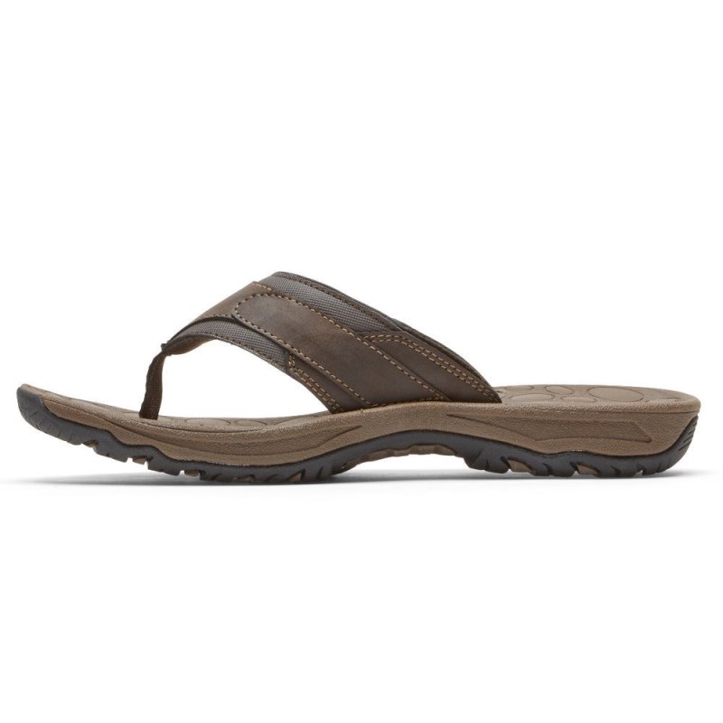 Rockport Hayes Thong Men Sandals Brown Singapore | VR9-22092