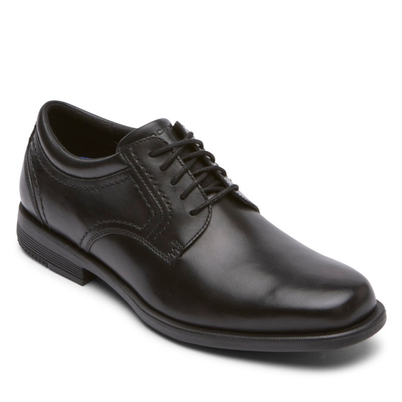 Rockport Isaac Plain Toe Men Dress Shoes Black Singapore | CP5-25802