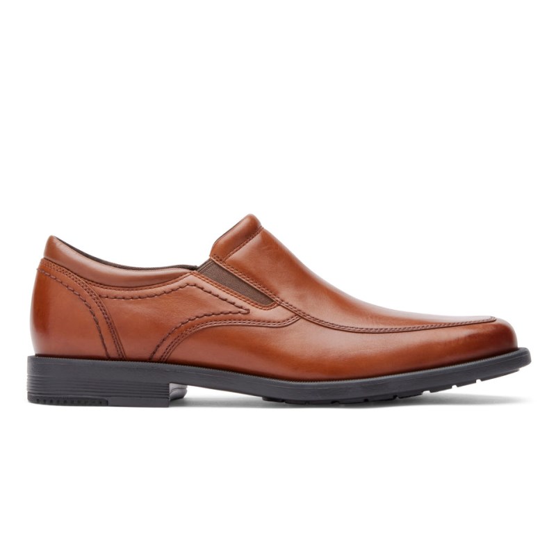 Rockport Isaac Slip-On Men Dress Shoes Brown Singapore | PE0-43664