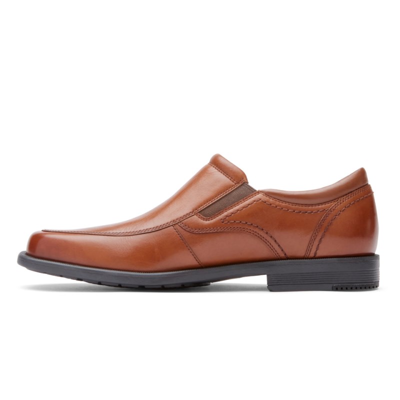 Rockport Isaac Slip-On Men Dress Shoes Brown Singapore | PE0-43664