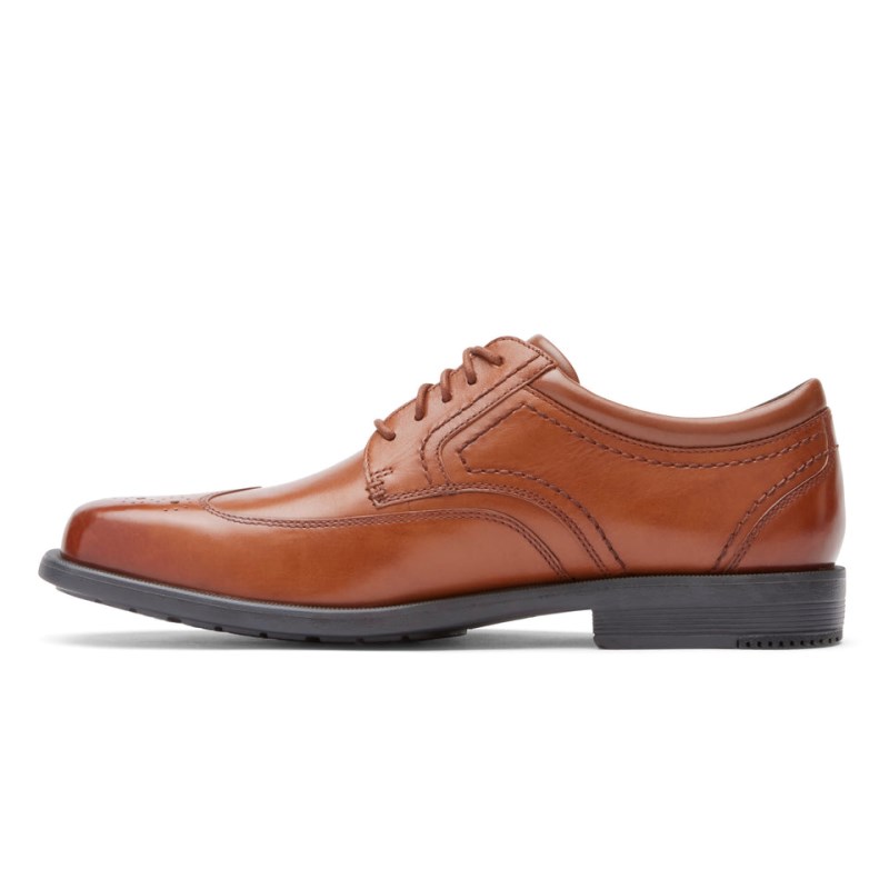 Rockport Isaac Wing Tip Men Dress Shoes Brown Singapore | ZH7-62956