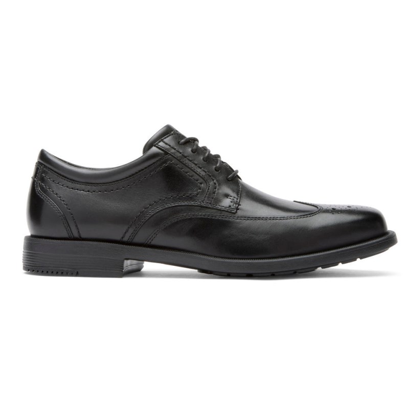 Rockport Isaac Wing Tip Men Dress Shoes Black Singapore | EE8-50115