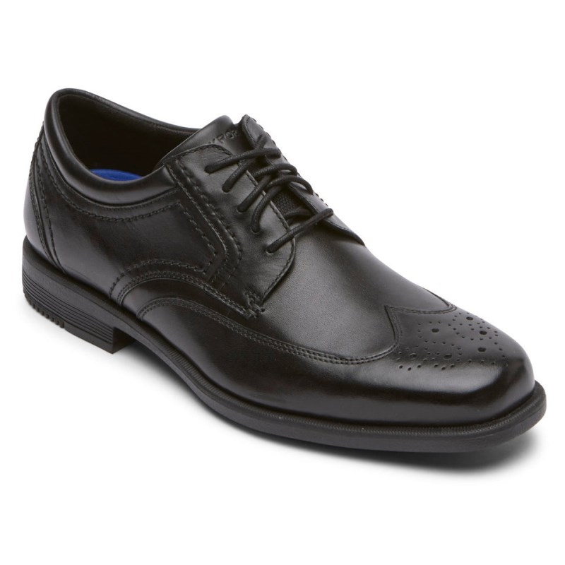 Rockport Isaac Wing Tip Men Dress Shoes Black Singapore | EE8-50115