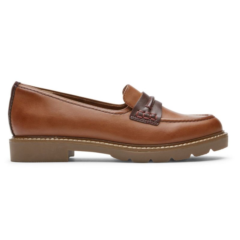 Rockport Janney Women Loafers Toffee Brown Singapore | TD7-59675