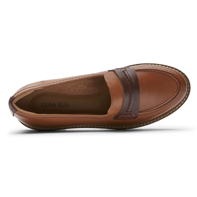 Rockport Janney Women Loafers Toffee Brown Singapore | TD7-59675