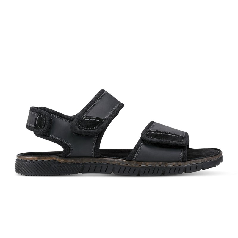 Rockport Jasper Quarter Strap Men Sandals Black Singapore | KA1-40924