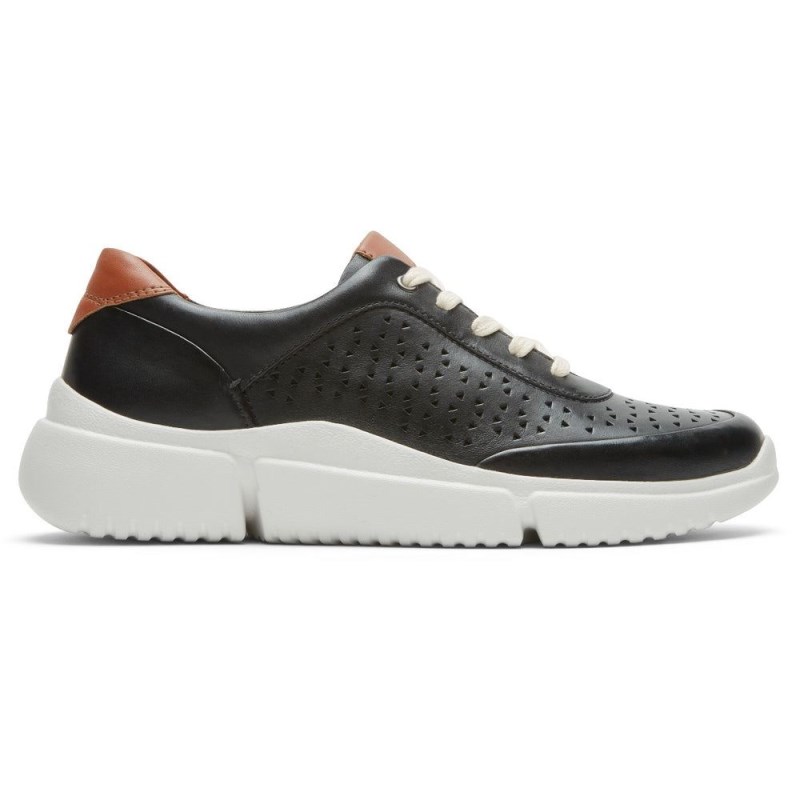 Rockport Juna Perforated Women Sneakers Black Singapore | XX1-47754