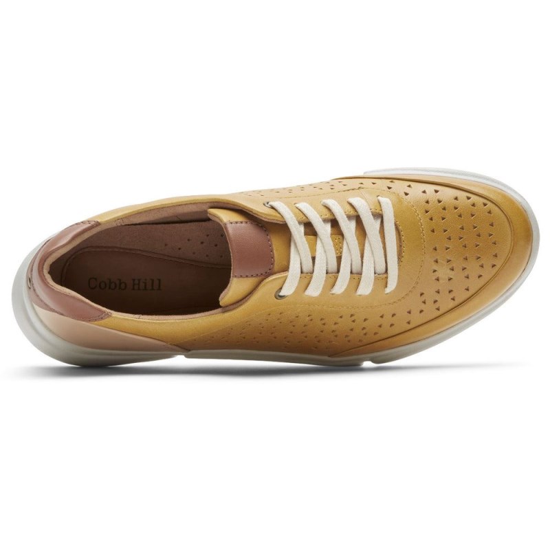 Rockport Juna Perforated Women Sneakers Yellow Singapore | PG1-81848