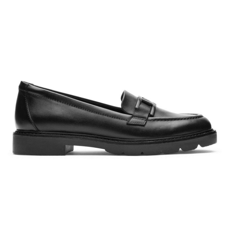 Rockport Kacey Chain Women Loafers Black Singapore | VA4-54195