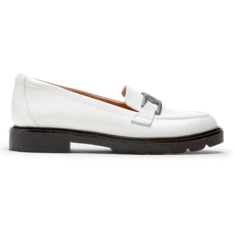 Rockport Kacey Chain Women Loafers White Singapore | NV0-49484