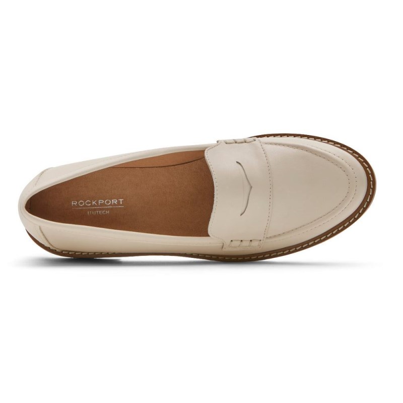 Rockport Kacey Penny Women Loafers Cream Singapore | FE0-29342