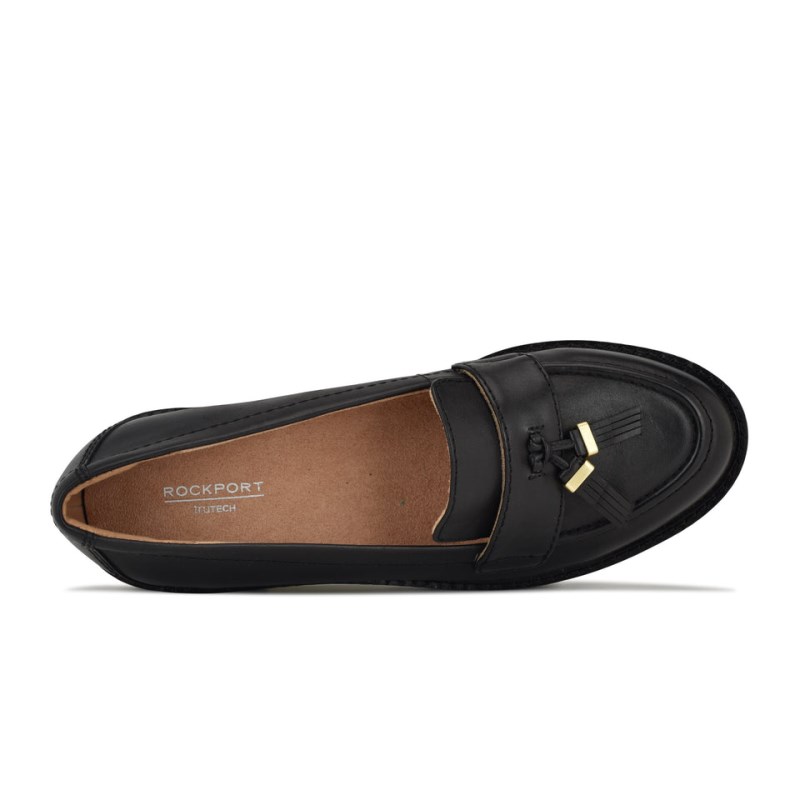 Rockport Kacey Tassel Women Loafers Black Singapore | PZ5-71737