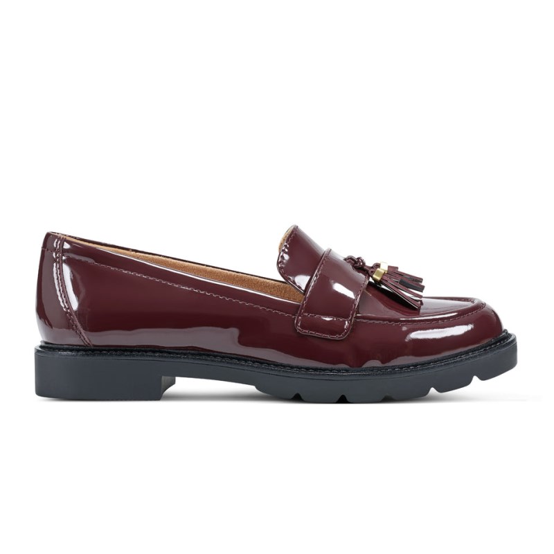 Rockport Kacey Tassel Women Loafers Dark Red Singapore | XB0-21072